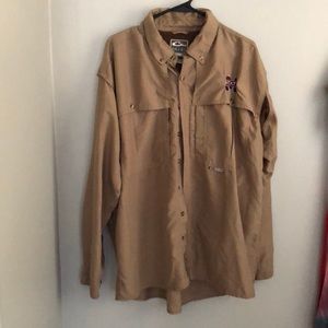 MSU Drake long sleeve button down shirt